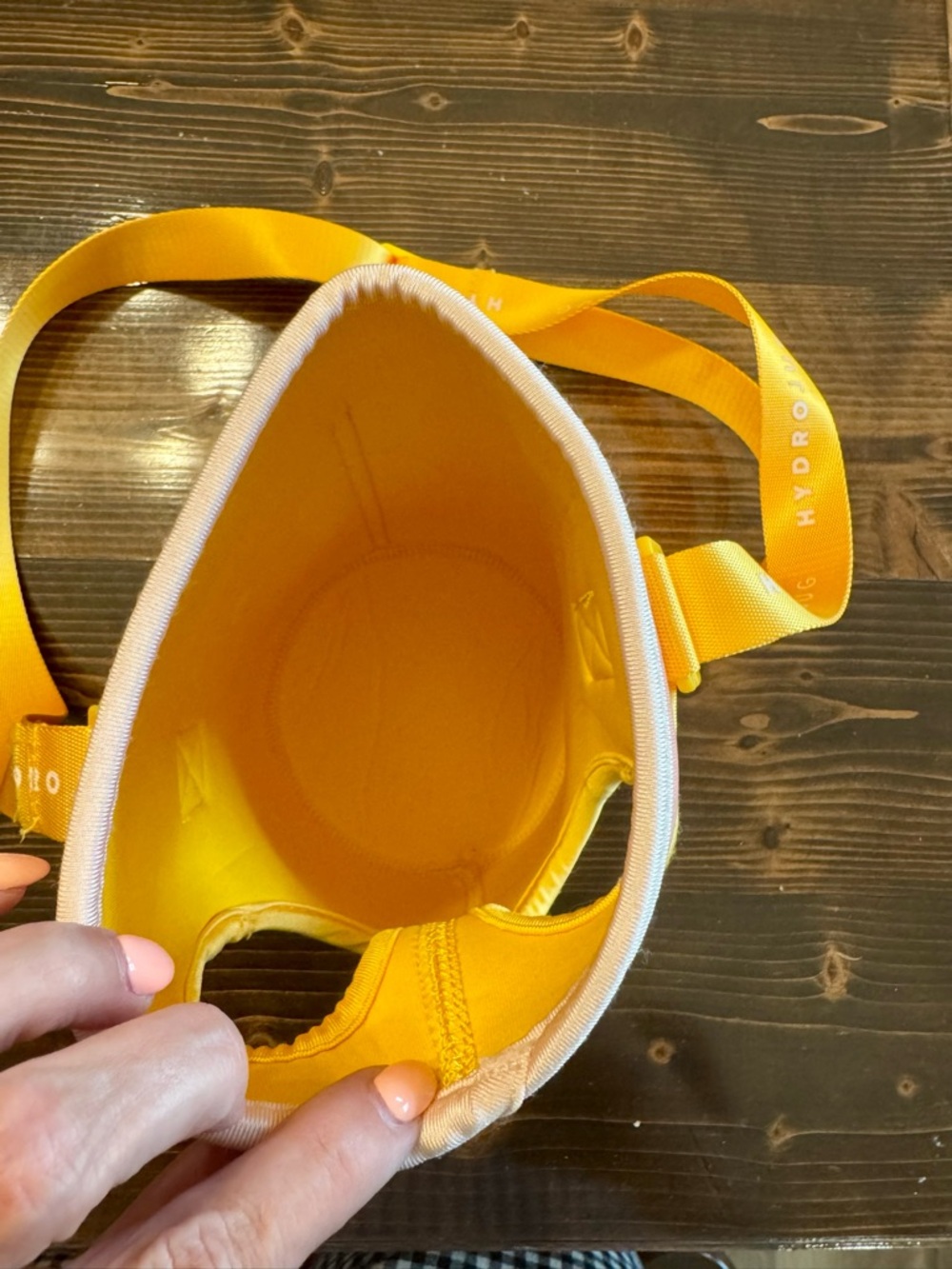 HydroJug Yellow & Pink Neoprene Crossbody Bottle Sling - Picture 4 of 4